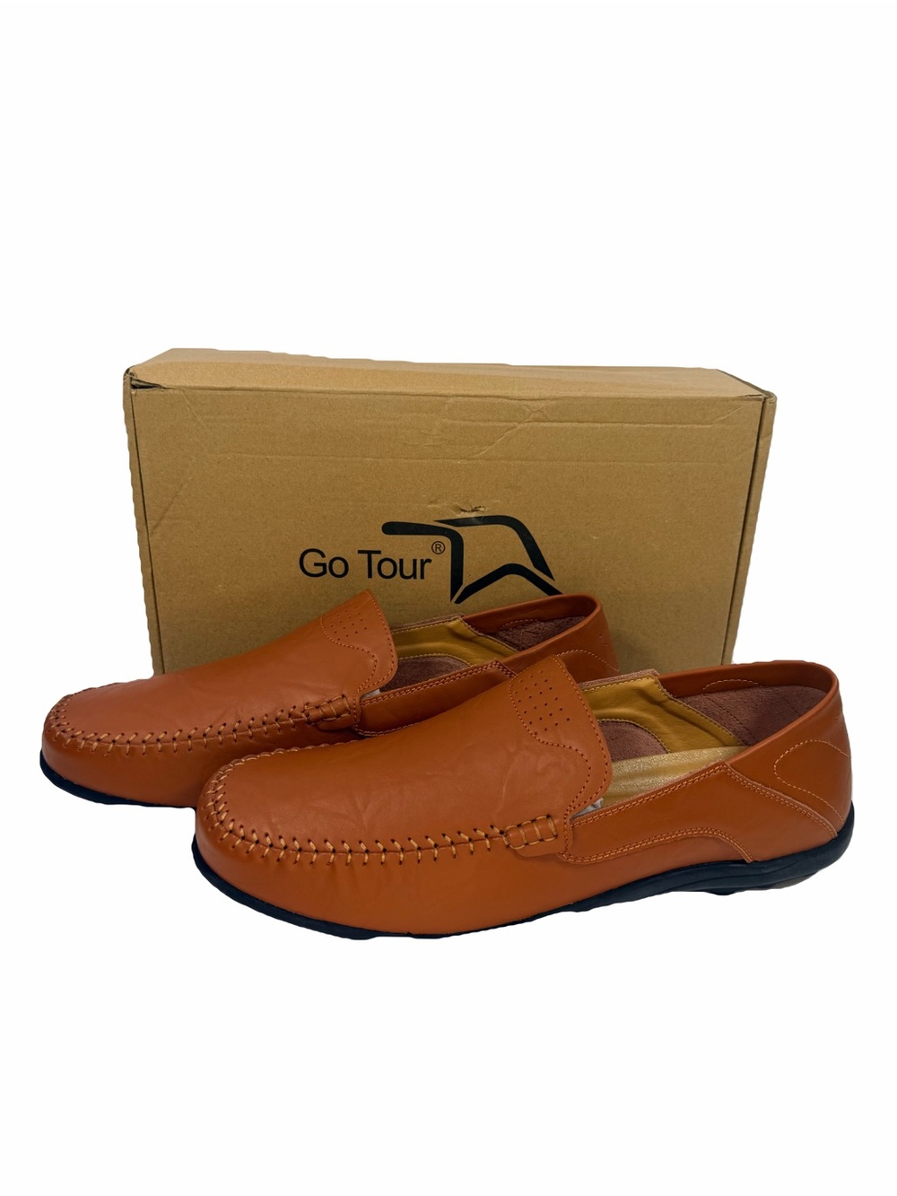 NWT Go Tour Leather Slip-on Casual Loafers Size Men's 11.5